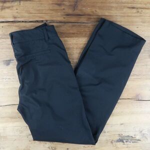 BLACK OFFICE WORK BUSINESS STRETCH STRAIGHT LEG TROUSER WITH POCKETS SIZE SMALL